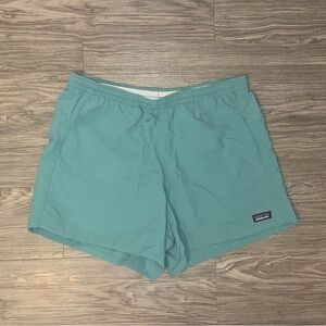 Patagonia Baggie Swim Trunks Shorts Men's M Teal Blue Unlined Pockets 4” Inseam